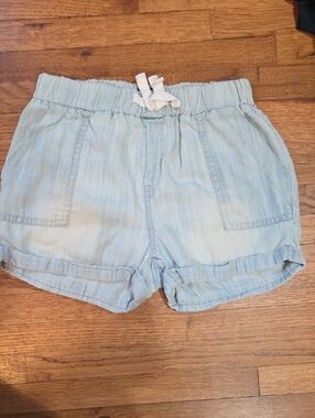 7 For All Mankind Light Blue Pull On Shorts